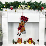 Women Christmas Tree Ornaments Snowman Santa Claus Socks