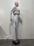Autumn And Winter Women's Casual Sports Patchwork Loose Straight Wide-Leg Pants