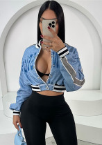 Autumn Street Loose Trend Printed Short Long Sleeve Casual Fashion Jacket Autumn Street Loose Trend Printed Short Long Sleeve Casual Fashion Jacket