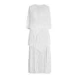 Plus Size Women gradient irregular Top and Skirt two-piece set