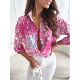 Women Style print long-sleeved shirt