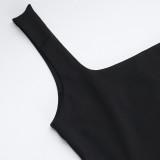 Women casual crop tank top and Pants two-piece set