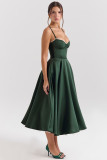 Women Sexy Suspender V-Neck Sleeveless Dress