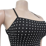 Women Sexy Beaded Strap Dress
