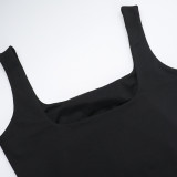 Women casual crop tank top and Pants two-piece set