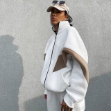Women long-sleeved Casual Top and Pants sports two-piece suit