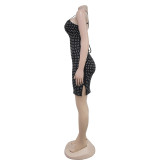 Women Sexy Beaded Strap Dress