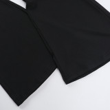 Women casual crop tank top and Pants two-piece set