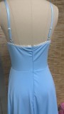 Women Sexy Suspender V-Neck Sleeveless Dress
