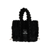 Women winter letter chain shoulder messenger bag tote bag