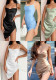 Women summer Career suspender Solid sleeveless sexy Dress