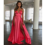 Women Sexy Slit Strap Dress