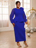 Women lantern sleeve ruffle party formal party dresses