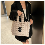 Women winter letter chain shoulder messenger bag tote bag