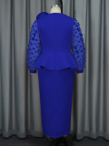 Women lantern sleeve ruffle party formal party dresses