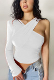 Women Slash Shoulder Casual Top
