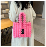 Women winter letter chain shoulder messenger bag tote bag