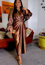 Women's clothing loose long Sleeve top long skirt two-piece set