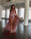 Women Sexy Slit Strap Dress