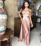 Women Sexy Slit Strap Dress