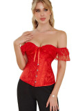Christmas Women body shaping underwear lace Off Shoulder corset Sexy Lingerie