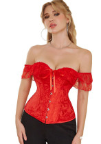 Christmas Women body shaping underwear lace Off Shoulder corset Sexy Lingerie Christmas Women body shaping underwear lace Off Shoulder corset Sexy Lingerie