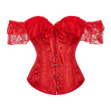 Christmas Women body shaping underwear lace Off Shoulder corset Sexy Lingerie
