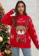 Christmas Plus Size Women round neck elk jacquard sweater
