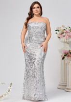 Women Sexy Strapless Sleeveless Dress Women Sexy Strapless Sleeveless Dress