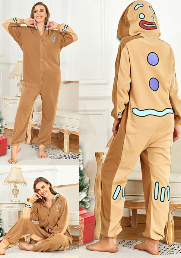 Christmas Women polar Fleece Jumpsuit