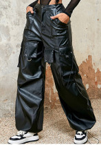 American Wide Leg Red Cargo Pants Women's Summer Drawstring Casual Straight Leg Fashion Trousers American Wide Leg Red Cargo Pants Women's Summer Drawstring Casual Straight Leg Fashion Trousers