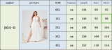 Plus Size Women Suspender Backless Solid Slit Hollow Sexy Dress
