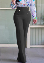 Spring Summer Plus Size Women's Casual High Waist Straight Pants Spring Summer Plus Size Women's Casual High Waist Straight Pants