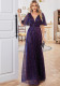 Chic Short-Sleeved Summer Women's Sequin Evening Dress