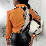 Sexy Fashion Printing Multi-Color Women's Shirt