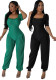 Casual Solid Color Short Sleeve Loose Yoga Women's Jumpsuit