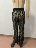 Women autumn and winter Open Waist long sleeve suit and Pants two-piece set