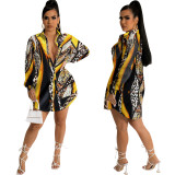 Casual Fashion Printed Shirt Multi-Color Casual Dress