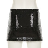 Spring Women's Leopard Print Sequins High Waist Tight Fitting Sexy Shorts Women