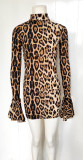 Women leopard sexy Bodycon Dress