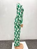 African Suit Women Loose Long Sleeve Shirt Trousers Women Autumn Casual Two-Piece Set