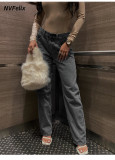 High Waist Ripped Slim Fashion Denim Pants