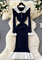 Women French ruffle dress Women French ruffle dress