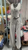 Fashion vest wide-leg pants Casual set