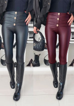 Women Pu-Leather Stretch Pants Women Pu-Leather Stretch Pants