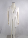 Women V Backless Irregular Sexy Dress