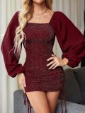 Women's Chic Sexy Slim Off Shoulder Bodycon Dress
