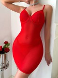 Women hollow Lace Up sexy lingerie