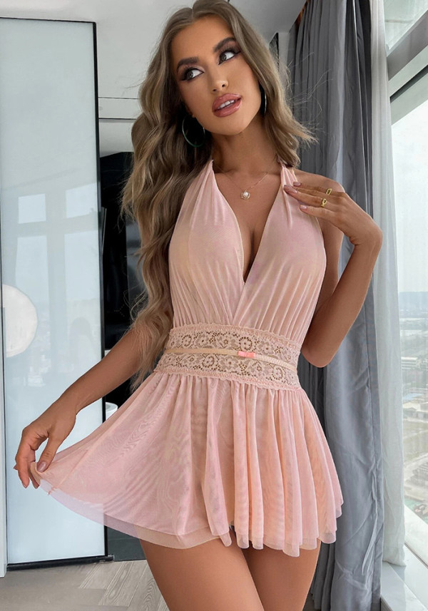 Women Lace suspender skirt sexy lingerie