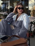 Women Sports Casual Contrast Jumpsuits